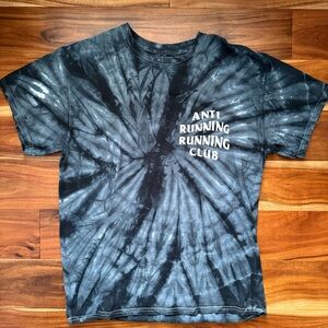 NNB Anti Running Running Club Black Tie-Dye Tee